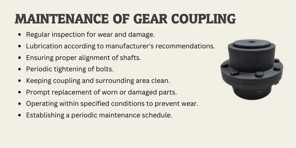 Maintenance of Gear Coupling
