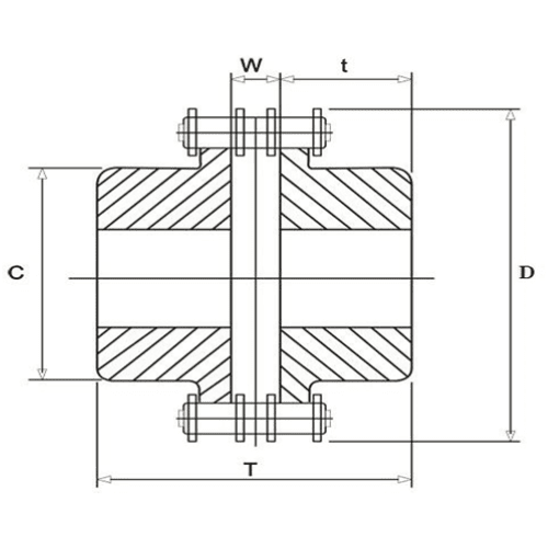 CHAIN COUPLING WITHOUT COVER